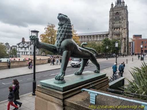 Norwich - Pair of Heraldic Lions