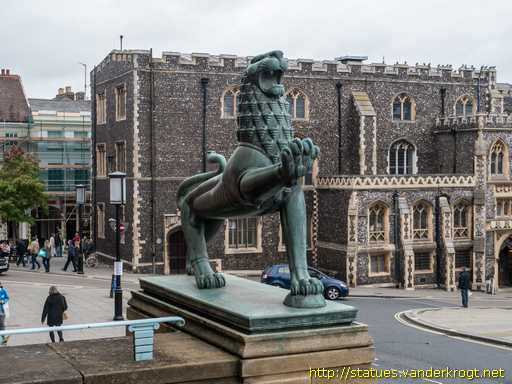 Norwich - Pair of Heraldic Lions