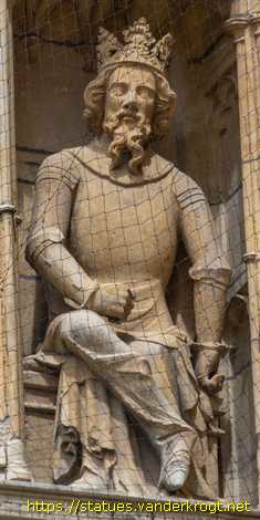 Lincoln - Statues of Kings and Bishops at Lincoln Cathedral