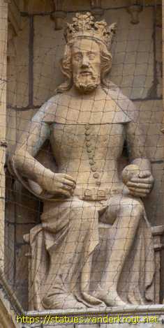 Lincoln - Statues of Kings and Bishops at Lincoln Cathedral