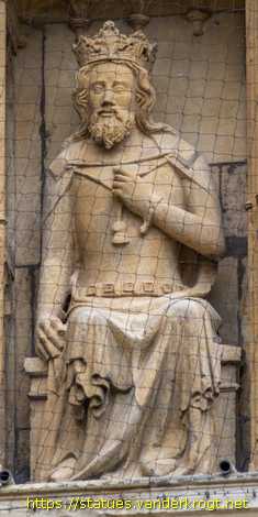 Lincoln - Statues of Kings and Bishops at Lincoln Cathedral