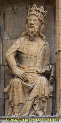 Lincoln - Statues of Kings and Bishops at Lincoln Cathedral