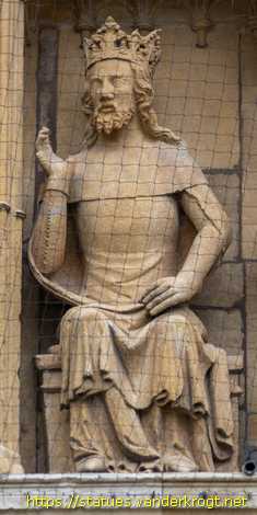 Lincoln - Statues of Kings and Bishops at Lincoln Cathedral