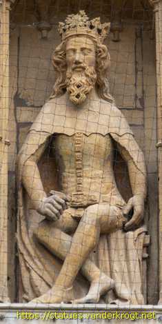 Lincoln - Statues of Kings and Bishops at Lincoln Cathedral