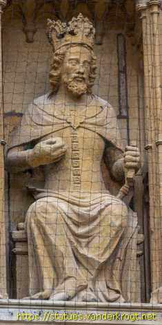 Lincoln - Statues of Kings and Bishops at Lincoln Cathedral