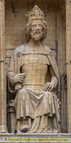 Lincoln - Statues of Kings and Bishops at Lincoln Cathedral