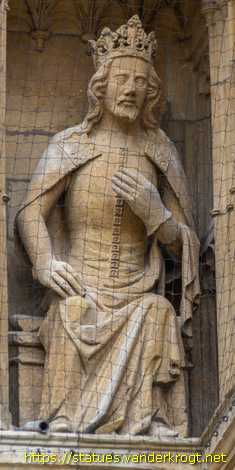 Lincoln - Statues of Kings and Bishops at Lincoln Cathedral