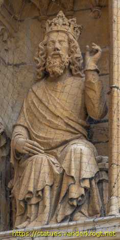Lincoln - Statues of Kings and Bishops at Lincoln Cathedral