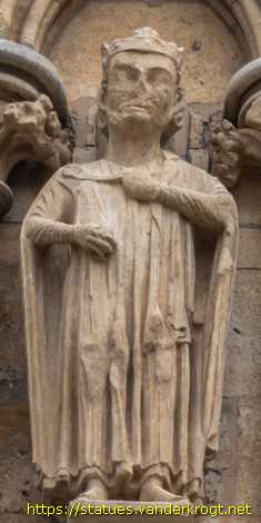 Lincoln - Statues of Kings and Bishops at Lincoln Cathedral
