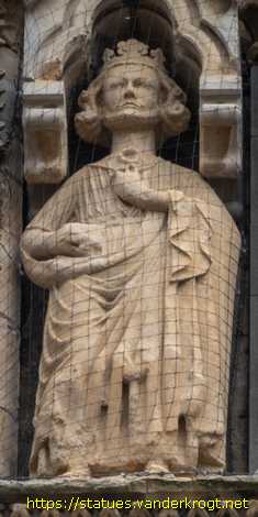 Lincoln - Statues of Kings and Bishops at Lincoln Cathedral