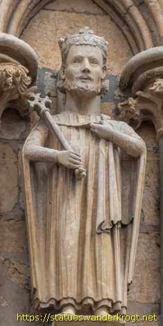 Lincoln - Statues of Kings and Bishops at Lincoln Cathedral