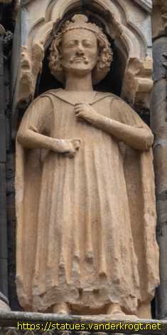 Lincoln - Statues of Kings and Bishops at Lincoln Cathedral