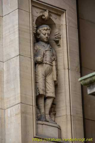Leeds - Boy and Girl - with the Leeds coat of arms