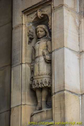 Leeds - Boy and Girl - with the Leeds coat of arms