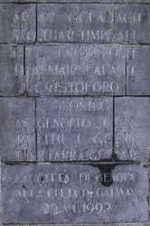 Galway - Monument for Columbus visit to Galway