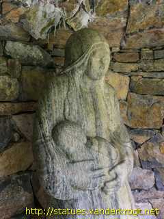 Loughrea - Baile Locha Riach / Saints' statues in the garden of St. Brendan's Cathedral