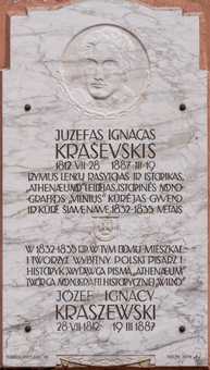 Vilnius - Juzefas Ignacas Kraševskis
