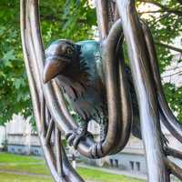 Liepāja - Skulptūru grupu 'Pilsētā, kurā piedzimst vējš'